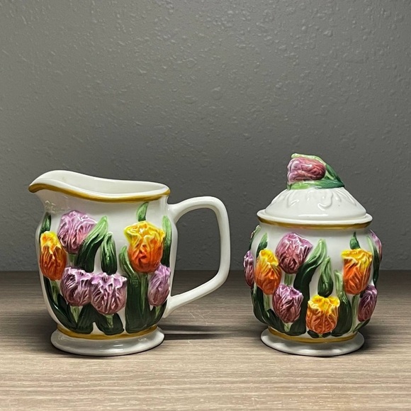 Tulip Tea/Coffee Set, 7-piece set, rare find - Picture 2 of 4